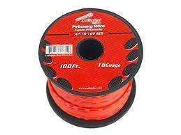 CABLE AUTOMOTRIZ #16 AP-16-100RED AUDIO PIPE