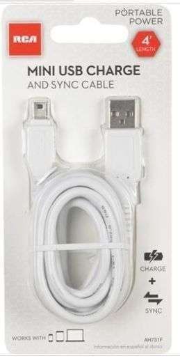 CABLE USB A USB MINI 1.3 MTS AH731Z RCA