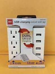 REGLETA 3 TOMAS 4 USB PSWTS3U48Z RCA