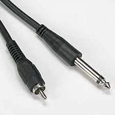 CABLE RCA M A 1/4 MONO PLUG 6FT AC6 SKY