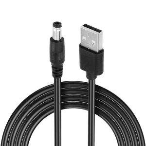 CABLE USB CONECTOR 2.1MM NEGRO