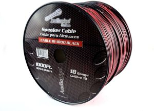 CABLE PARLANTE #18, 1000 PIES, COLOR ROJO/NEGRO NIPPON AMERICA