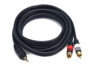 CABLE Y 3.5 ST A 2 RCA M 1.8MTS # 5598 MONOPRICE
