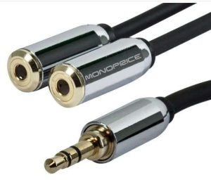 CABLE Y 3.5 M A 2 3.5 H 1.8MTS # 10148 MONOPRICE