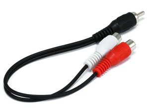CABLE Y 2 RCA H A 1 RCA M 15 CM 663 MONOPRICE
