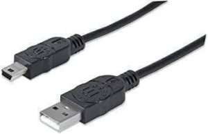 CABLE USB A USB MINI A DE 1.8M #333412 MANHATTAN