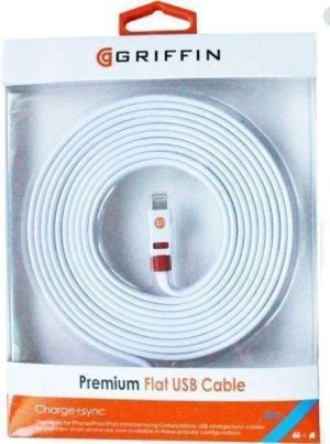 CABLE USB A MICRO 3.03MTS GRIFFIN BLANCO