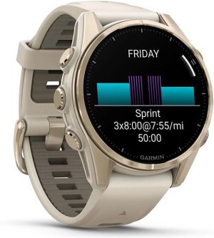 GPS FENIX 8 AMOLED SAFIRO 43MM ORO ARENA #010-02903-10 GARMIN