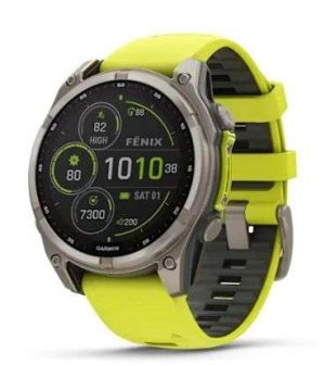 GPS FENIX 8 SOLAR SAFIRO 47MM TITANIO AMARILLO #010-02906-20 GARMIN