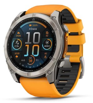GPS FENIX 8 AMOLED SAFIRO 51MM TITANIO NARANJA #010-02905-10 GARMIN