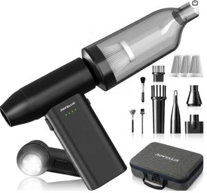 SOPLADOR DE AIRE COMPRIMIDO RECARGABLE 5 VELOCIDADES 180000 RPM NOVYLLIS F7