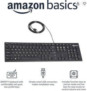 TECLADO QWERTY AMAZON BASICS MD005
