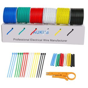CABLE TRENZADO AWG 6 COLORES 9 MTS CADA UNO AUKUS #B0BLYGL2VX