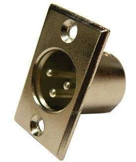 CONECTOR SPEAKON XLR CHASIS MACHO 3PIN # 090-348