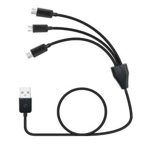 CABLE DIVISOR MICRO USB, 3 EN 1 USB A 2.0 MACHO A 3 MICRO USB