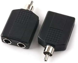 CONECTOR Y 1RCA-M A 2 1/4 MONO HEMBRA P-257