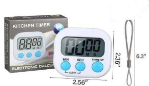 TEMPORIZADOR DIGITAL INTERRUPTOR MAGNÉTICO TRASERO Y APAGADO DE MINUTO, LCD GRANDE, ALARMA PARA TEA