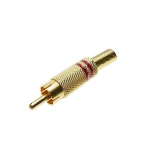 CONECTOR RCA M DORADO # P127G NIPPON AMERICA