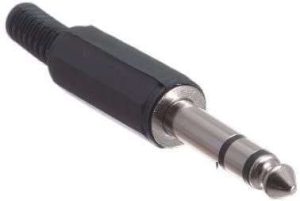 CONECTOR 1/4 MACHO STEREO PLASTICO PK2 BLP-102TG N.A.