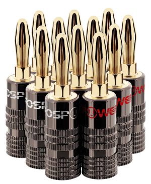CONECTOR BANANA FOSPOWER 6 PARES/12 PIEZAS #B06Y9129X1