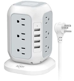 TORRE DE CARGA 12 TOMAS 110VAC/ 4 USB AIJOY LF17