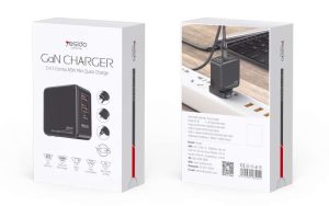 CARGADOR USB PARED 65W YESIDO YC35 1 USB C/2USB