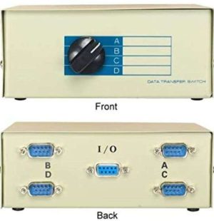 DATA SWITCH ABCD RS232 9PIN SERIAL Kentek DB9