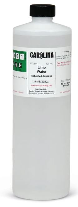 AGUA DE CAL, GRADO LAB 500ML CAROLINA BIOLOGICAL #872441