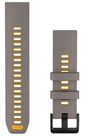 FAJA QUICKFIT 22MM GRIS/AMARILLO #010-14507-02 GARMIN