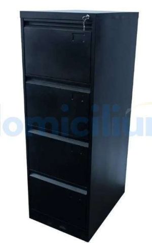ARCHIVO LEGAL 4 GAVETAS RIEL TELESCOPIO 69CMS BEI
