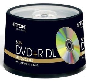 CD DVD+R 8X TDK DVD+R DL 8X