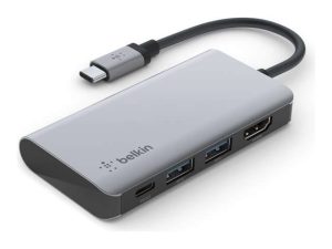 CONVERTIDOR USB C A MULTIPUERTOS 4 EN 1 BELKIN #AB100BLK56