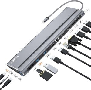 CONVERTIDOR USB C A MULTIPUERTOS 12 PUERTOS MAGBAC #B09NPXDCD8