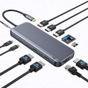 CONVERTIDOR USB C A MULTIPUERTOS 12 EN 1 USB TIPO C LIONWEI #B0CDLP2QG3