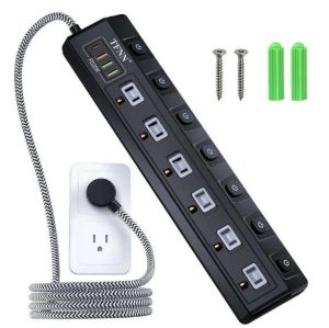REGLETA 10 TOMAS CON PUERTOS USB (USB-A Y USB-C) TFNN B0CMCPB1MD