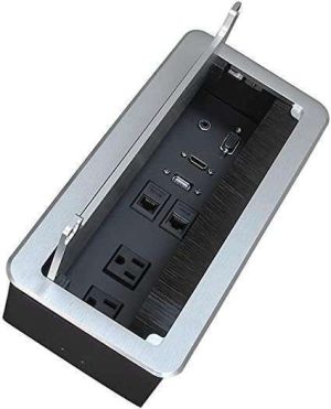 TABLERO DE MESA MULTIPLE HDMI/VGA/USB/AUDIO/RJ45/110 VAC