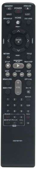CONTROL REMOTO DE REPUESTO PARA LG DVD MICRO HI-FI SYSTEM DM2740 (DM2740, CMS2730F) AKB70877941