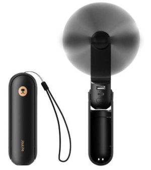 VENTILADOR DE MANO MINI 3 EN 1 CON BATERÍA RECARGABLE JISULIFE NEGRO