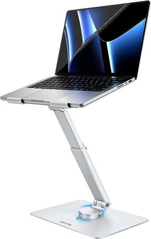 BASE AJUSTABLE PARA LAPTOP 10" A 17" GIRATORIA 360 NULAXY LS18