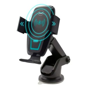 BASE CELULAR CON CARGADOR INALAMBRICO UNNO CH3009BK #'850030983114