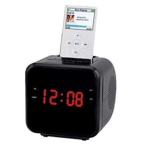 RADIO RELOJ DESPERTADOR SUPERSONIC IQ-1303 NEGRO