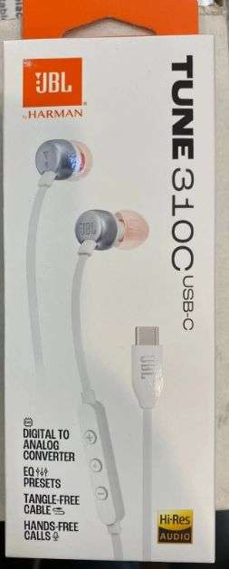AUDIFONO JBL TUNE 310C USB C BLANCO JBLT310CWHTAM JBL1749