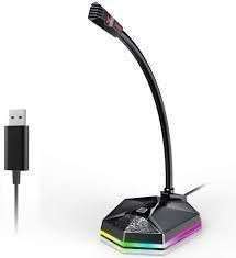 MICROFONO PC ILUMINADO USB CUELLO DE GANSO