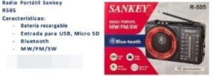 RADIO PORTATIL R-505 SANKEY BT/USB