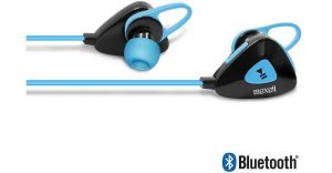 AUDIFONO BLUETOOH MAXELL MXH-BTS500 PUREFITNESS AZUL C/MICROFONO