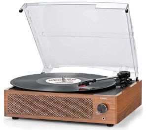TOCA DISCOS BLUETOOTH 3 VELOCIDADES CON ALTAVOZ VINTAGE R608
