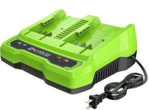 CARGADOR BATERIA 24V GREENWORKS CAG817 DOBLE PUERTO