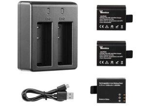 BATERÍA DE CÁMARA DE ACCIÓN DE 1050 MAH, PG1050 PARA AKASO EK7000, BRAVE 4, SJCAM, APEXCAM, WOLFANG,
