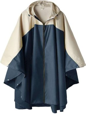 PONCHO DE LLUVIA CAPUCHA IMPERMEABLE SAPHIROSE #B0CLCSL9LP