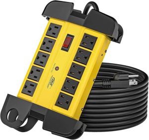 PROTECTOR 10 TOMAS 15 AMP CABLE DE ALIMENTACIÓN DE 4.5MTS 2800 JULIOS, CRST LTS-10TS